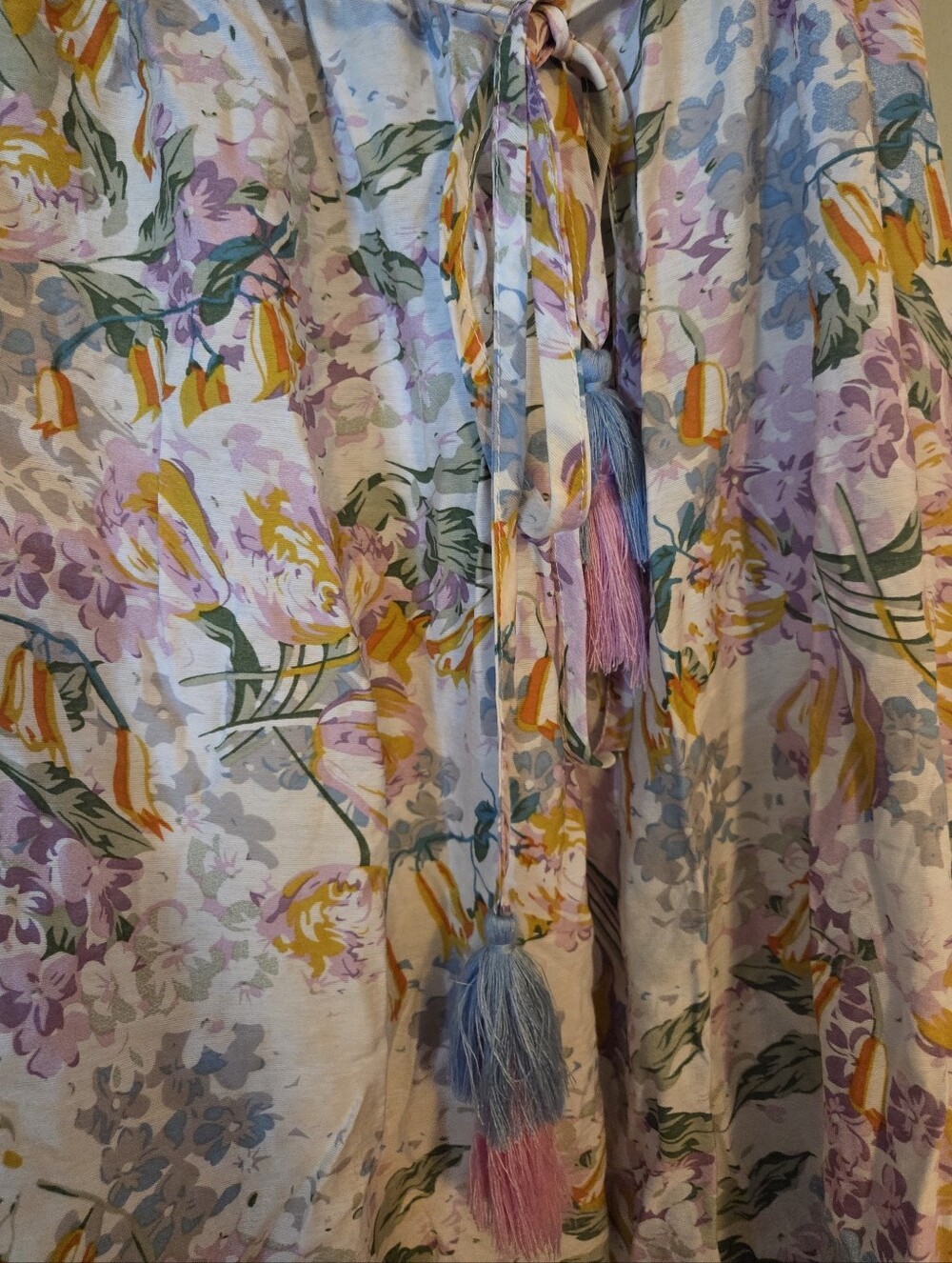 NWT Aakaa Floral Strapless Maxi Dress Size L - Picture 4 of 8
